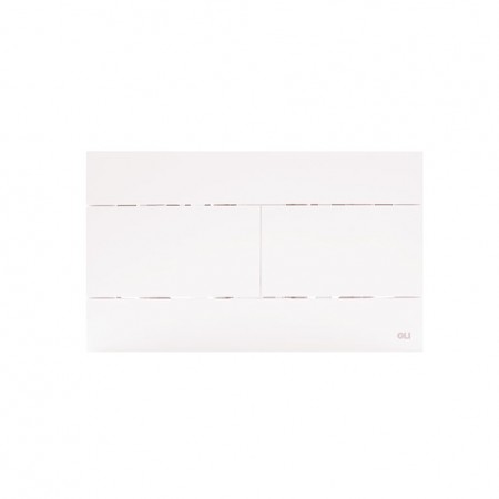 Панель механическая двойная OLI Slim, пластик белый