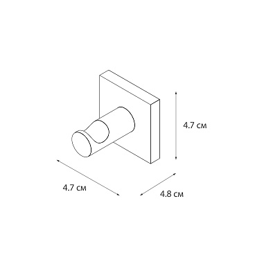 Fixsen LUX CHROME FX-15005 Крючок одинарный, хром