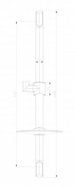 Душевая стойка Lemark LM8066C  с шестиугольной мыльницей