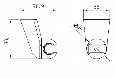 Настенное крепление для лейки Lemark LM8080C