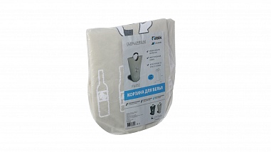 Fixsen FX-1012 Корзина для белья с алюминиевыми ручками бежевая