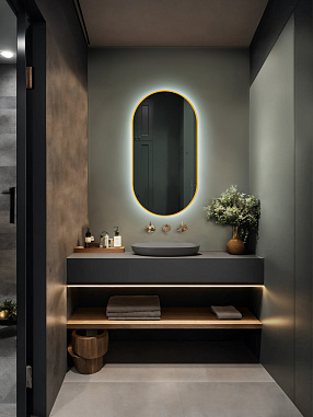 Зеркало Silver Mirrors Viva - GOLD 550х1050 (бесконтактный сенсор) гор/верт.