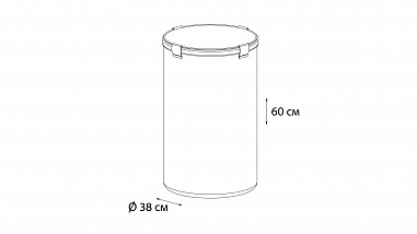Fixsen FX-1033A Корзина для белья на завязках серая