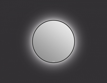 Зеркало Cersanit ECLIPSE smart 60x60 с подсветкой круглое черная рамка
