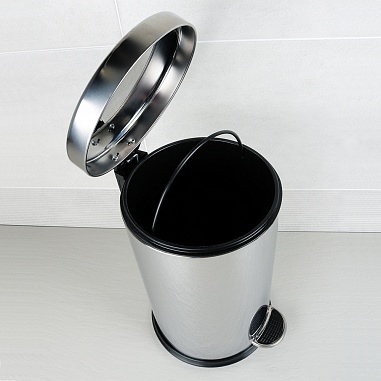 Fixsen HOTEL FX-34024A Ведро с крышкой 8л, хром  