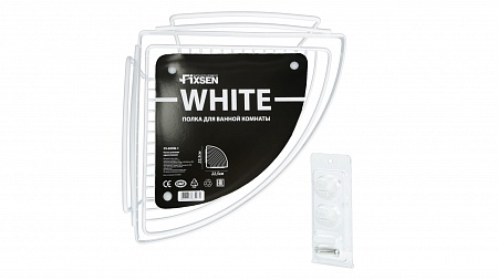 Fixsen FX-850W-1 Полка угловая одноэтажная, белый