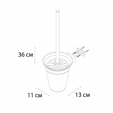 Fixsen TREND GOLD FX-99013 Ерш для туалета, золото-сатин
