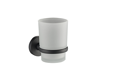 Держатель HAIBA HB8706 стакана матовое стекло, черный