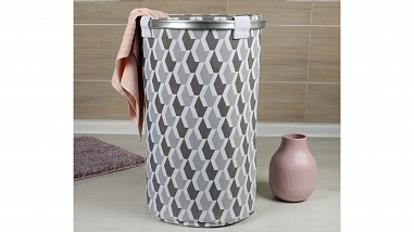 Fixsen FX-1033A Корзина для белья на завязках серая