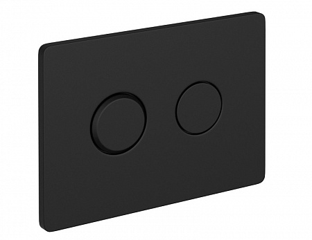 Кнопка Cersanit ACCENTO CIRCLE для AQUA 50 пневматическая пластик черный матовый