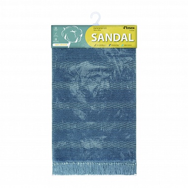 Fixsen SANDAL FX-8020C Коврик для ванной 50х80см, серо-голубой