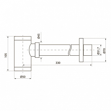 Сифон для раковины Point, хром