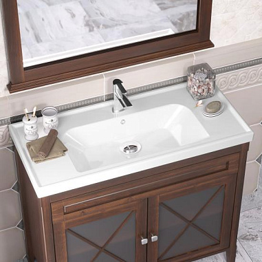 Тумба OPADIRIS Палермо 100, светлый орех (под раковину CeraStyle FRAME 100)