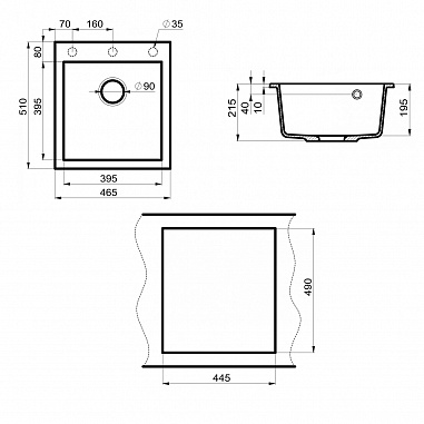 Мойка кухонная Point Моко 47 светло-бежевый