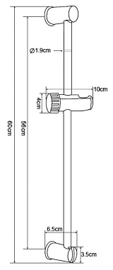 Душевая cтойка, арт. VSR600, VODA