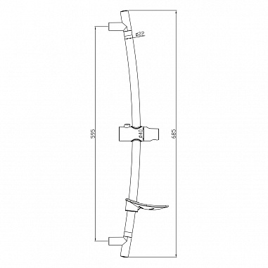 Душевая стойка Lemark LM8064C с круглой мыльницей
