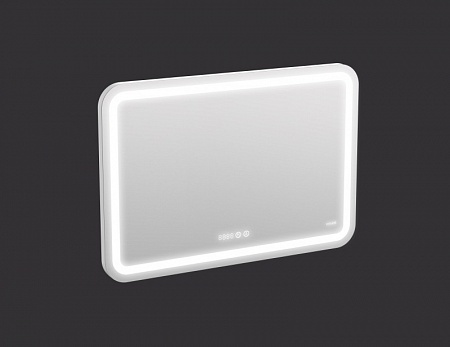Зеркало Cersanit LED DESIGN PRO 050 80 хол. тепл. cвет часы с подсветкой прямоугольное