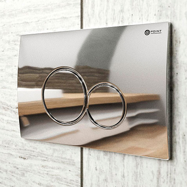 Клавиша смыва для инсталляции Point Виктория, хром, PN44061C