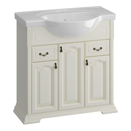 Тумба OPADIRIS Риспекто 85, слоновая кость (под раковину Santek Сенеж 87)