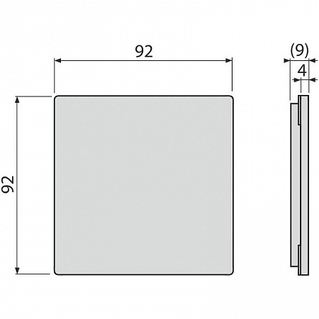 Решетка для cливных трапов из нержавеющей стали 92×92 мм, нержавеющая сталь, арт. MPV013