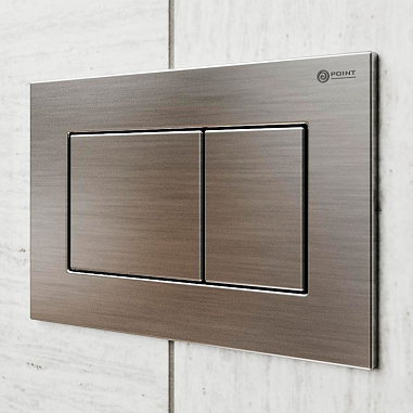 Клавиша смыва для инсталляции Point Ника, нержавеющая сталь, сталь брашированная, PN44081SB