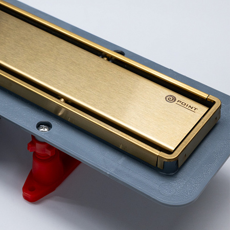 Душевой лоток POINT Деметра золото 450 арт PN50645G