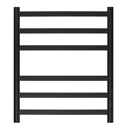 Полотенцесушитель электрический Point Антея PN17856B П6 500x600, диммер справа, черный