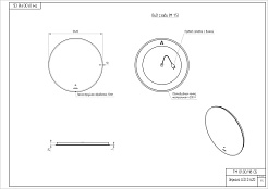 Зеркало Cersanit ECLIPSE Fusion 62x62 с подсветкой круглое