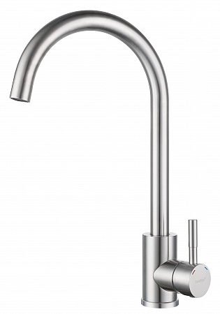 Смеситель GranFest QUARZ для кухни U-обр. D-35мм, арт.Z-5410 нержавейка
