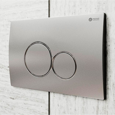 Клавиша смыва для инсталляции Point Виктория, цвет сатин/хром, PN44061SC