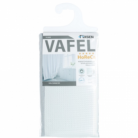 Fixsen VAFEL FX-5020K Штора для ванной, серый