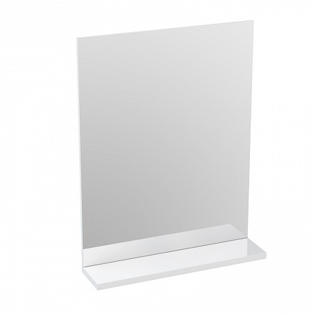 Зеркало Cersanit с полкой MELAR 50 без подсветки прямоугольное универсальная белый
