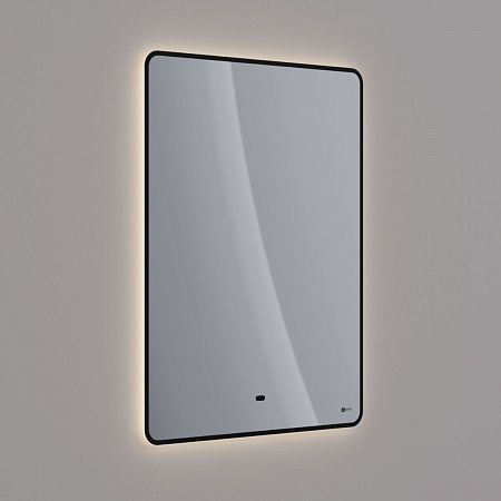 Зеркало Lemark MIOBLACK 60х80см с интерьерной подсветкой, с подогревом