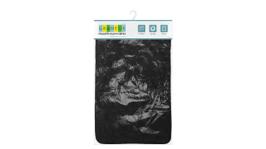 Grampus GR-3204L Коврик для ванной 1-ый черный (50х80 см)