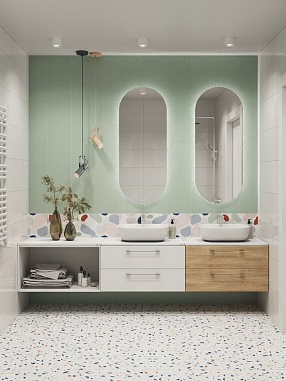 Столешница Cersanit STONE из керамогранита Aura 80x45x2 светло-серый сатиновый