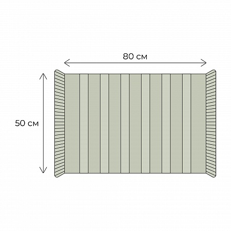 Fixsen SANDAL FX-8020А Коврик для ванной 50х80см, бежевый