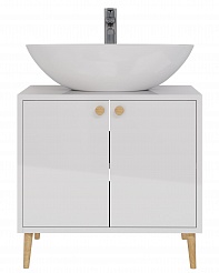 Тумба Dreja LUNO 60 см., напольная, 2 дверцы, белый глянец