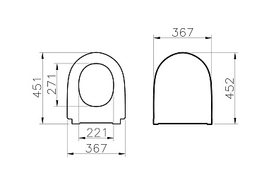 Сидение для унитаза VitrA Nest 220-003R409 с микролифтом