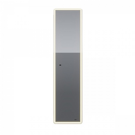Пенал зеркальный Lemark ELEMENT 40х160 см, 1 дв, правый, с подсветкой, цвет корпуса: Белый