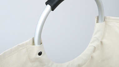 Fixsen FX-1012 Корзина для белья с алюминиевыми ручками бежевая