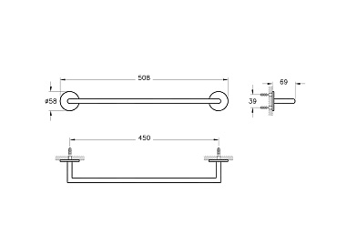 Держатель для полотенец Vitra Origin A4488629, медь