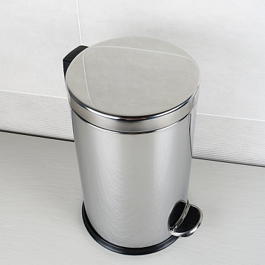 Fixsen HOTEL FX-34024A Ведро с крышкой 8л, хром  