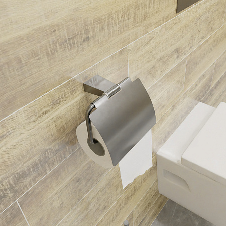 Fixsen TREND GRAPHITE FX-98010 Бумагодержатель с крышкой, графит-сатин