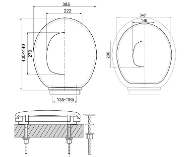 Сиденье WIRQUIN для унитаз СЕМЬЯ с детской вставкой на магнитах