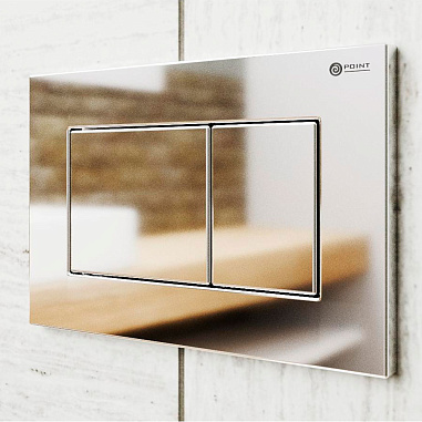 Клавиша смыва для инсталляции Point Ника, хром, PN44081C