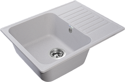Мойка кухонная GranFest QUARZ GF-Z13 чаша+кр 620*480 (серый)