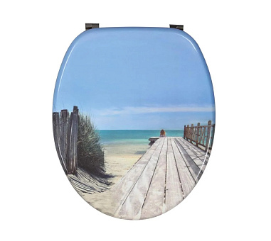 Сиденье WIRQUIN ПЛЯЖ, МДФ, крепления нержавеющая сталь с антикоррозийным покрытием