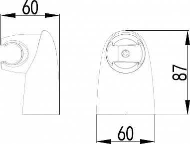 Настенное крепление для лейки Lemark LM8012C