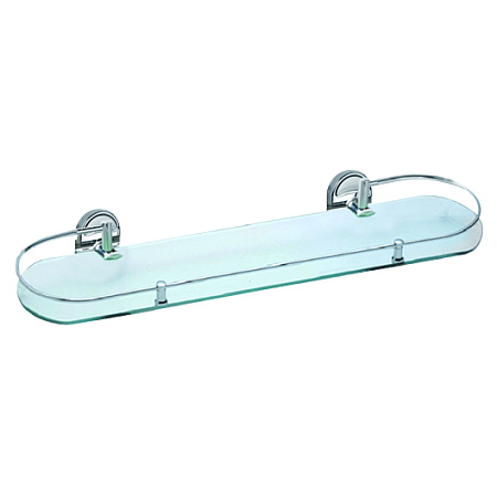 Полка HAIBA HB1907-1 стеклянная 1- ярус, хром