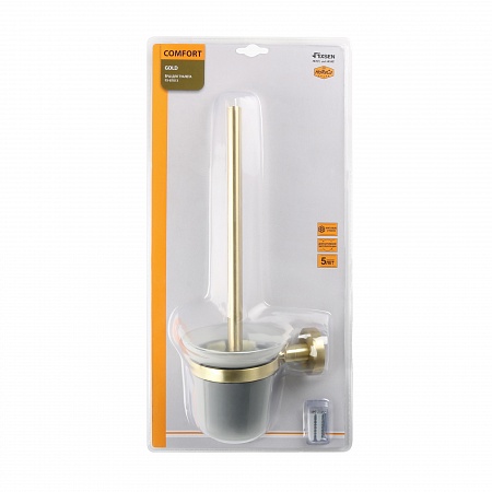 Fixsen COMFORT GOLD FX-87013 Ерш для туалета, золото-сатин